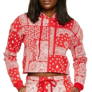 Red Bandana patch  Sweatshirt